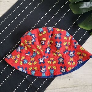 Disney| Reversible Mickey Mouse Bucket Hat One Size Kids